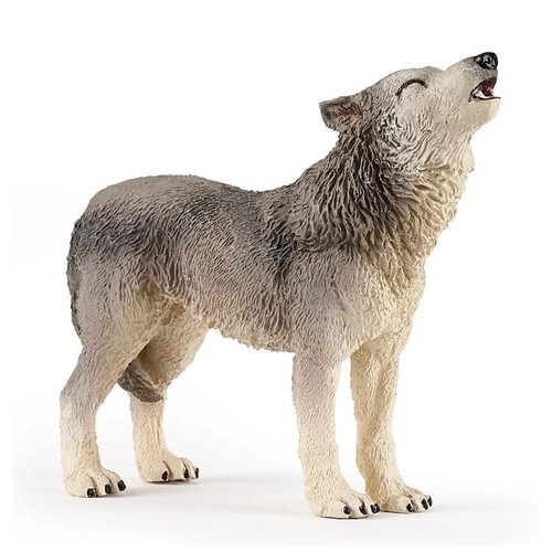 Howling wolf figurine - howling,