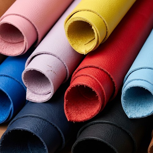 Coloured leather panel full - leather,