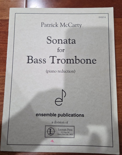 Sonata for bass - bass, sheet