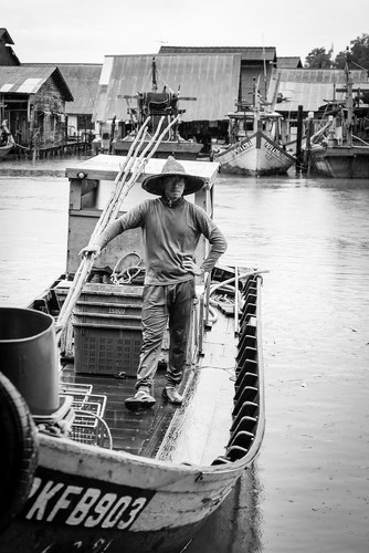 Standing fisherman small - fisherman, in