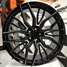 22" Range Rover Velar L560  Riviera RF9 Flow Formed Dual Black 9j Alloys X4