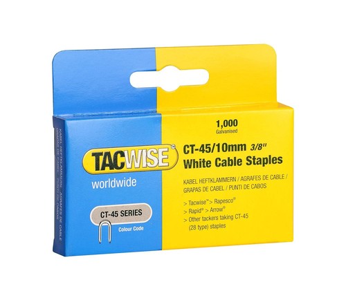 Tacwise ct45 10mm - white, cable
