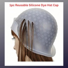 Reusable Silicone Dye Hat Cap for Hair Color Highlighting Hairdressing