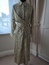 Zara Green Floral Ditsy Belted