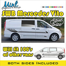 MERCEDES VITO Camper Motorhome Stripes Decals Stickers Van Graphics 061