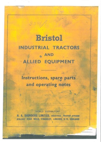 Bristol industrial tractor - bristol, 25