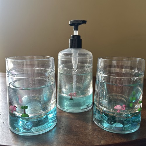 Vintage acrylic soap - acrylic, dispenser