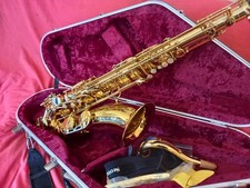 Selmer Reference 36 Tenor Saxophone with Hiscok Case In Gold. In Mint Condition