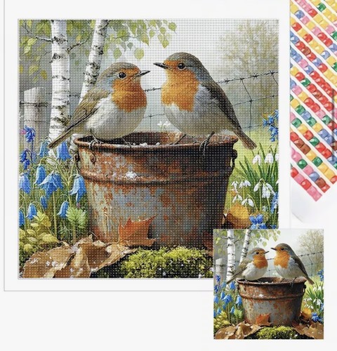 Robins plant pot - on,