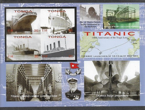 Titanic ships mnh imperforate - titanic,