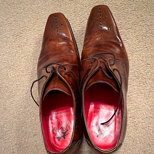 Jeffery west brown leather - west,