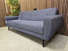 Jack Wills x Sofa.com Jack Retro Modern 3 Seater Sofa Bed In Navy Soft Weave