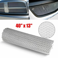 Aluminum Chrome Car Front Hood Vent Grille Net Mesh Grill Accessories 40"x 13"
