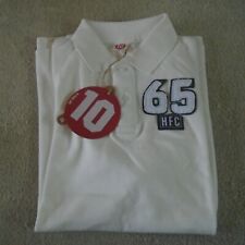 Hull FC Polo Shirt 10 Yard Line Rugby League White Men's M Medium NEW BNWT