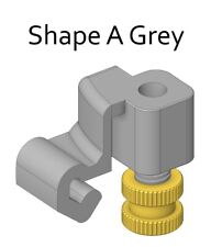 Shower Door Catch Latch For Bi-fold Doors.  Shape A - Grey