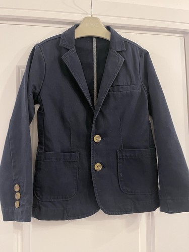 Next navy cotton - cotton, blazer