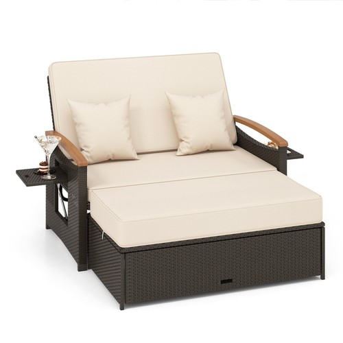 Outdoor wicker daybed - daybed, set