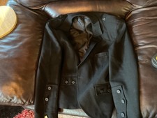 Raymond of Doune Scottish Men's black Barathea Wool Argyle Kilt Jacket 44r