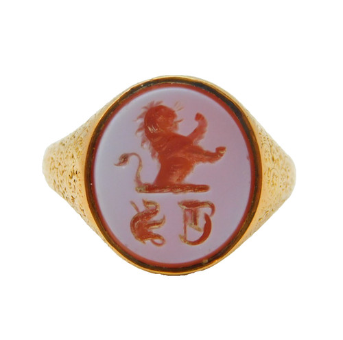 Victorian 15ct gold sardonyx - 15ct, &