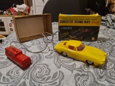 Marx Toys Corvette Stingray  Vintage 1960s Remote Controlled Car In Orginal Box