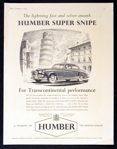 Humber super snipe - snipe, 1953
