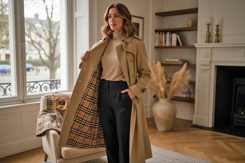 Burberry trench coat full - trench,