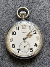 Vtg 1940s Cyma WW2 Military