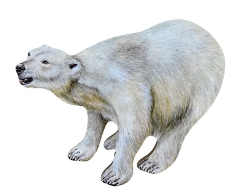 Polar bear plaque - plaque,