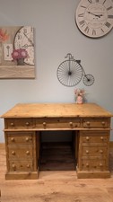 Solid Pine Captains Desk Work