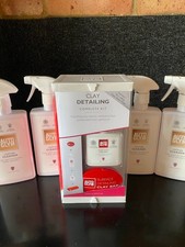 Autoglym Clay Detailing Complete Kit- Plus 4x Autoglym Car Leather Cleaner 500ml