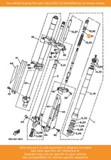 YAMAHA Nut, 3XJ-23357-L0 OEM