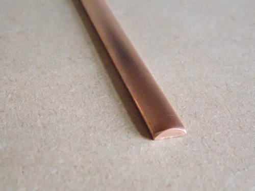 Copper bangle blanks - blanks,, half