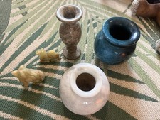Marble Vases, Fossil Stone