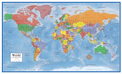 Swiftmaps 92cm 61cm - x,