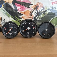 Porsche 911 VDO Speedometer Rev Counter & Fuel Gauge.  Early Air Cooled 911
