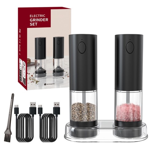 Electric salt pepper mill - &,