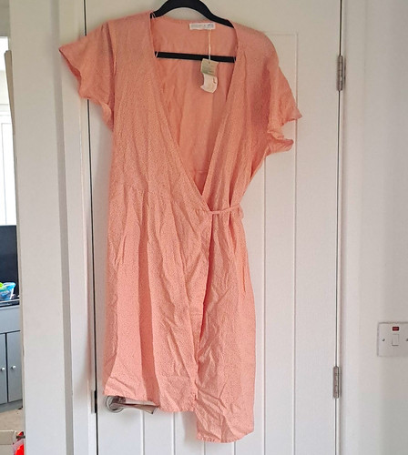Primark pink polka dot wrap - pink,