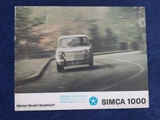 Simca 1000 Brochure 