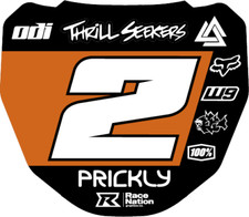 ODI DH Mountain Bike Front Number Plate Custom Thick GRAPHIC Surron Talaria 16