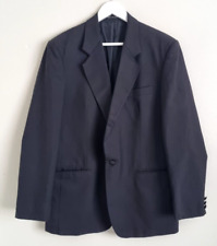 The Label Vintage Black Wool Blend Formal Blazer Suit Jacket Mens Size 42R