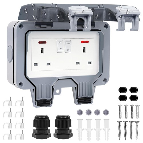 Double outdoor socket - double,