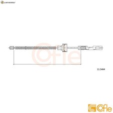 PARKING BRAKE CABLE 11.5464 FOR MAZDA FORD FIESTA/VI/Van B-MAX ZJ46 1.3L