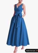 Miss Veil Teal Satin Tea