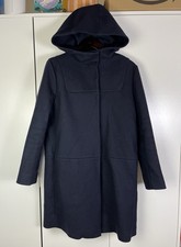 Cos Navy Blue Long Wool Coat