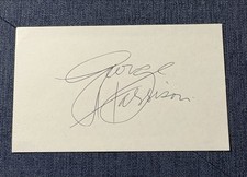 George Harrison Beatles signed