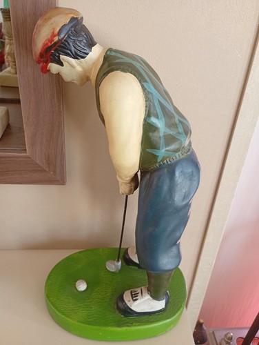 Vtg golfer figurine - ,