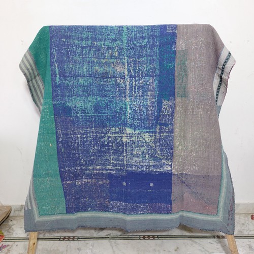 Vintage kantha quilt - vintage, cotton