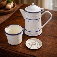 Vintage french enamel coffee - enamel,