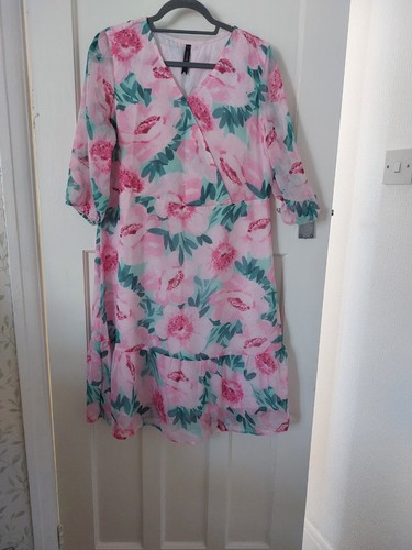 Floral midi dress summer beach - floral,