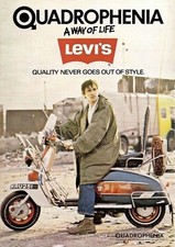 QUADROPHENIA MODS SCOOTER LAMBRETTA / VESPA FILM A4 ADVERT